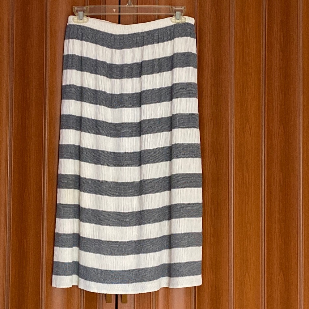 Lauren Lee Striped Maxi Stretchy Skirt Size Medium